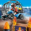 Starter Pack Stuntshow Quad mit Feuerrampe-PLAYMOBIL Shop