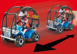 Starter Pack Stuntshow Quad mit Feuerrampe-PLAYMOBIL Shop