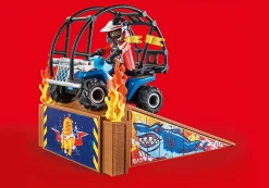 Starter Pack Stuntshow Quad mit Feuerrampe-PLAYMOBIL Shop