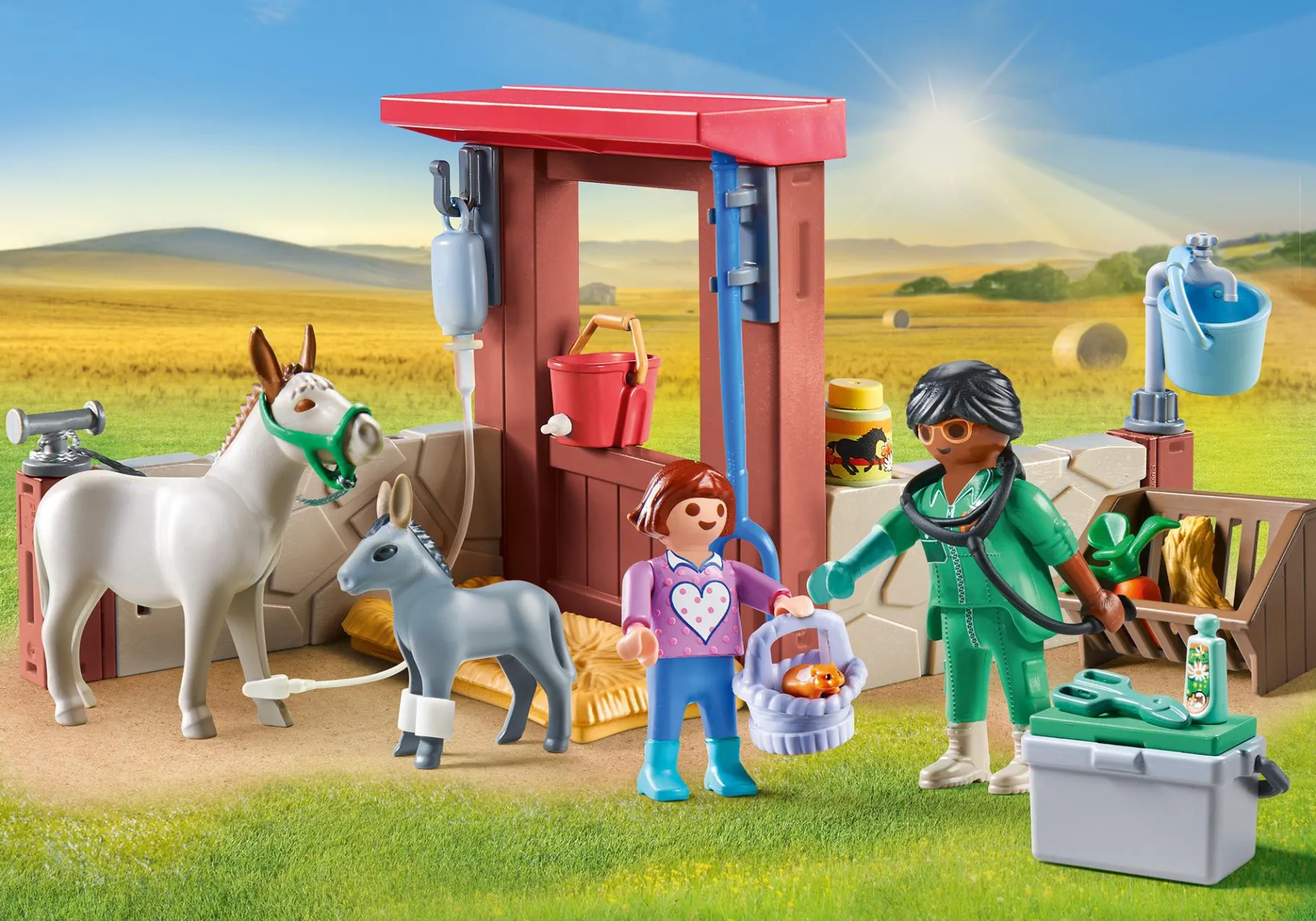 Tierarzteinsatz bei den Eseln-PLAYMOBIL Outlet