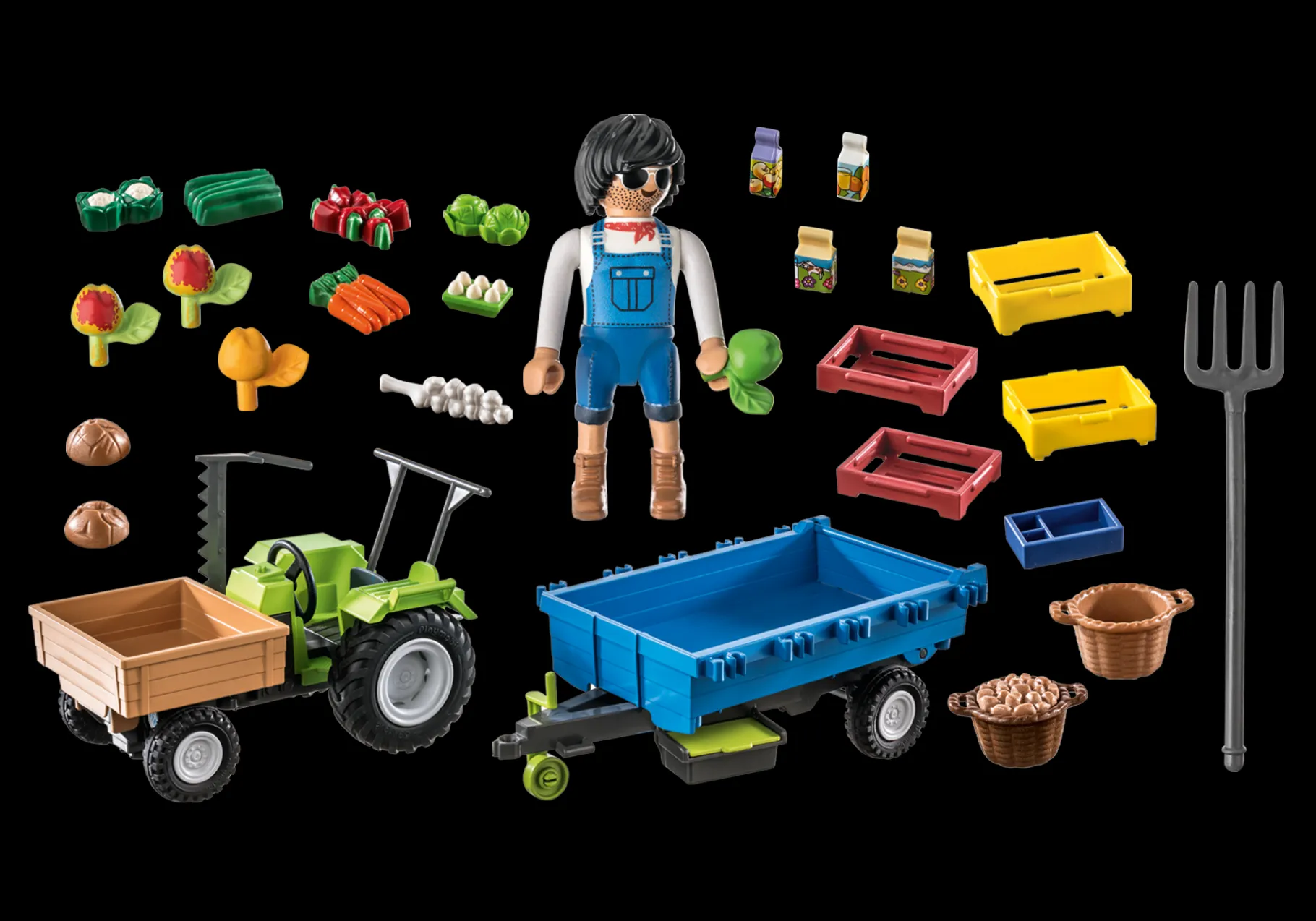 Traktor mit Hänger-PLAYMOBIL New