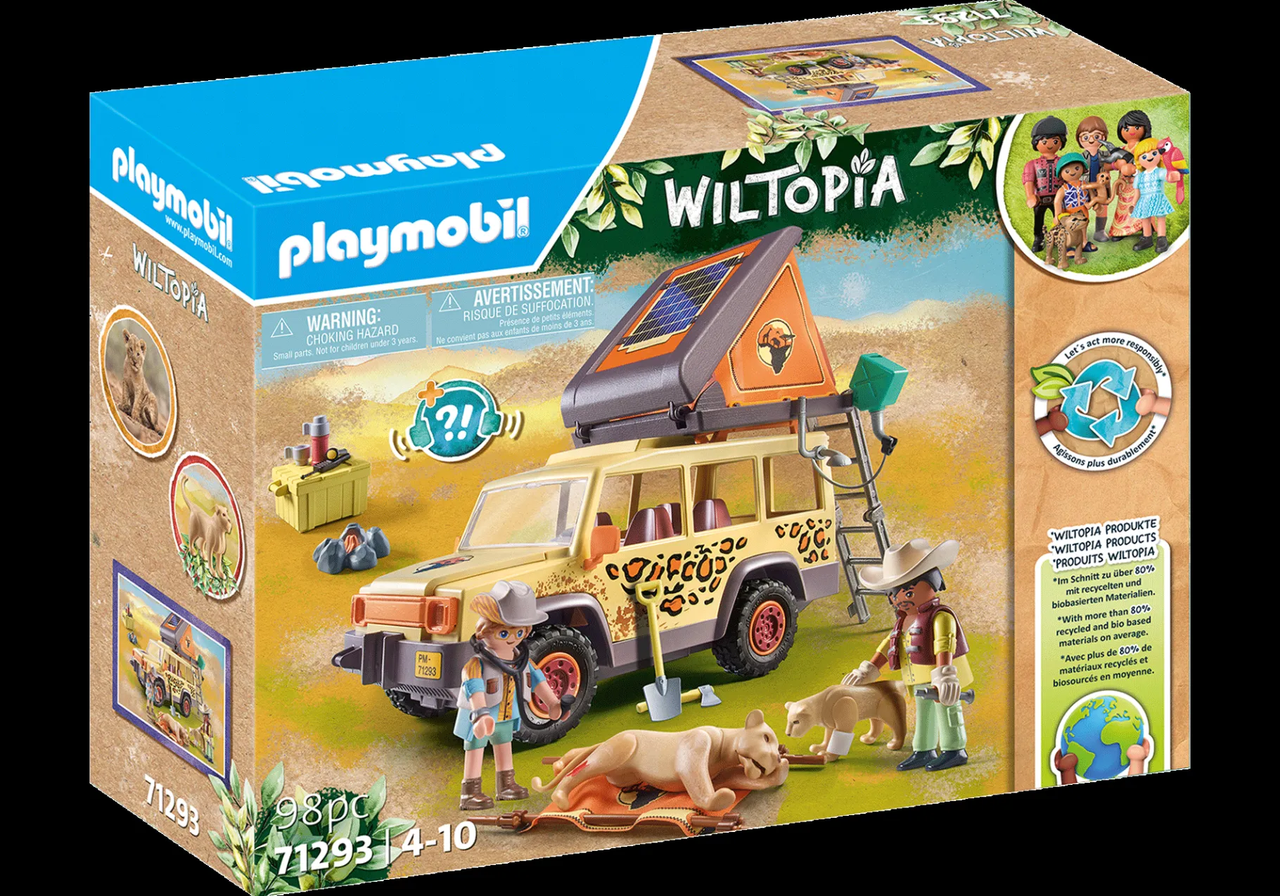 WILTOPIA - Mit dem Geländewagen bei den Löwen-PLAYMOBIL New