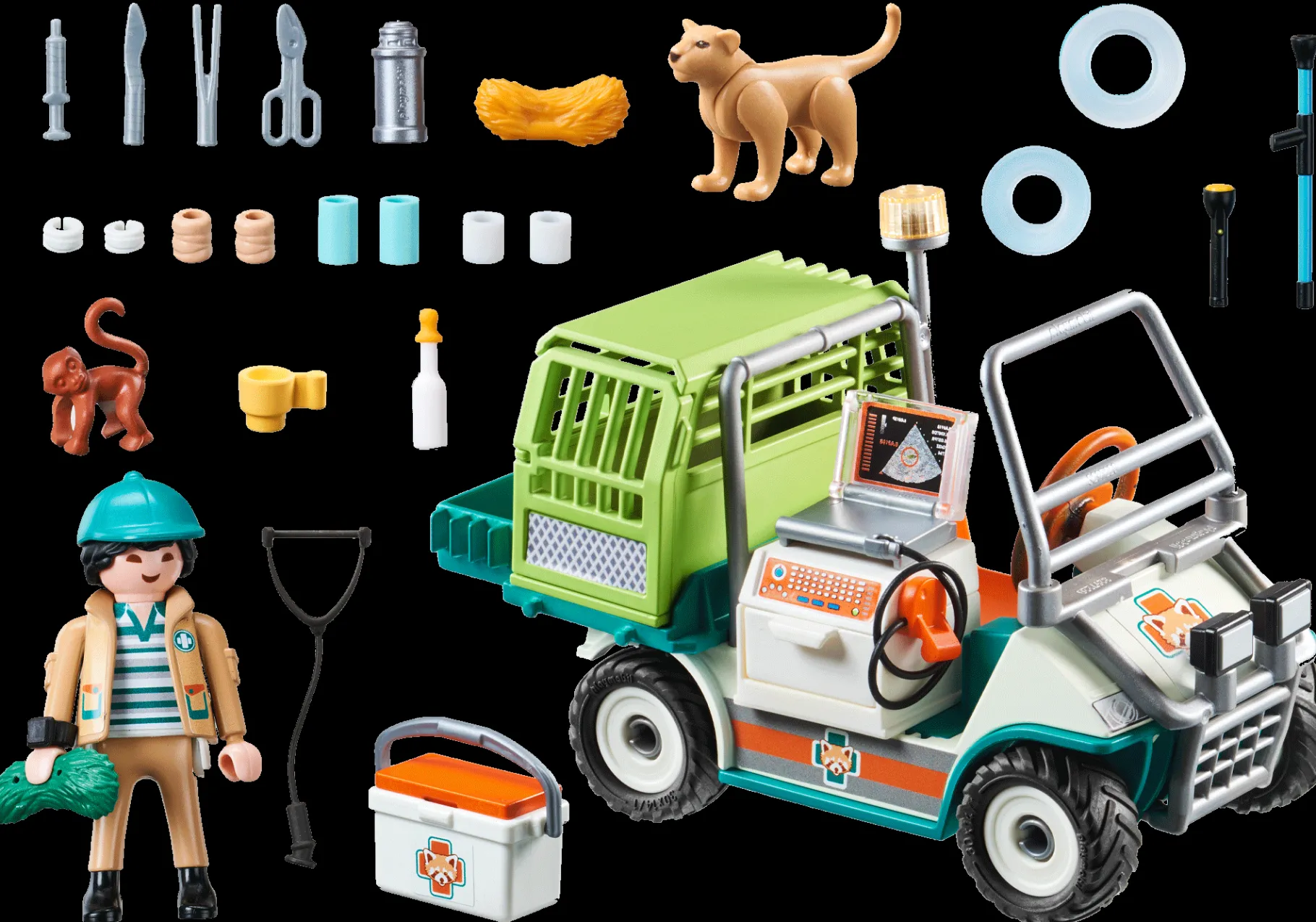 Zoo-Tierarzt mit Fahrzeug-PLAYMOBIL New